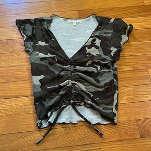 Camo short sleeve shirt